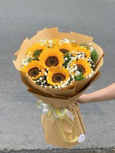 Bó hoa hướng dương tốt nghiệp