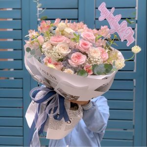 Bó “Happy Birthday” – Thay lời chúc ngọt ngào nhất