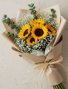 Bó hoa hướng dương tốt nghiệp